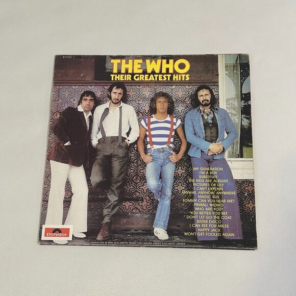 The Who – Their Greatest Hits Vintage Vinyl LP Record - Picture 2 of 9